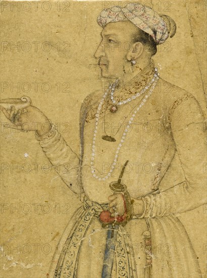 Emperor Jahangir (image 2 of 2), between 1620 and 1625. Creators: Manohar, Abu al-Hasan.