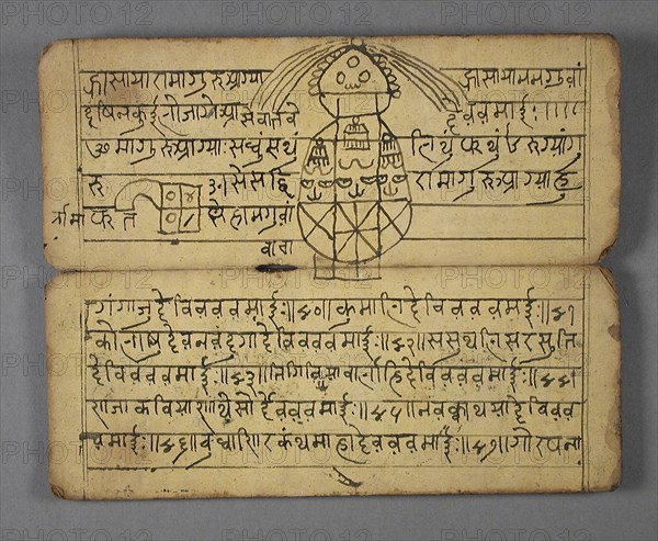 Book of Mantras (incantations; chants), 19th century. Creator: Unknown.