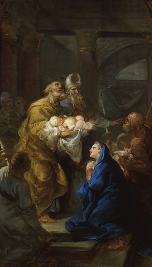 Presentation of Christ in the Temple, between 1745 and 1746. Creator: Vicente Lopez y Portana.