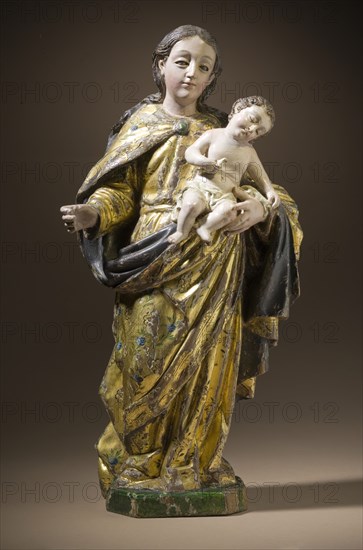 Virgin with the Child Christ and Little Bird (Virgen con el Niño Jesús y pajarito), late 18th cent. Creator: Felipe de Estrada.