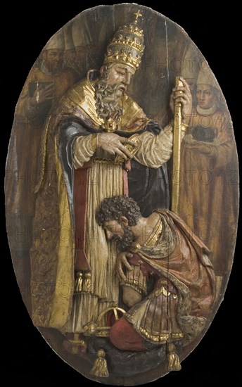 Pope Blessing Constantine (image 1 of 15), 16th century. Creator: Unknown.