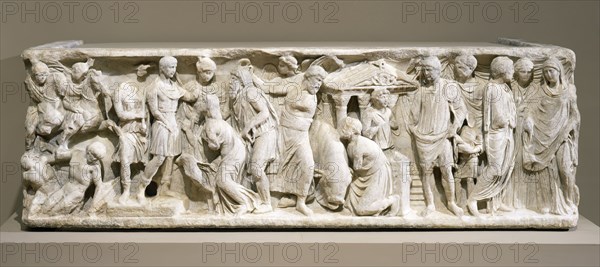 Biographical Sarcophagus (image 1 of 3), Probably c.176-193. Creator: Unknown.