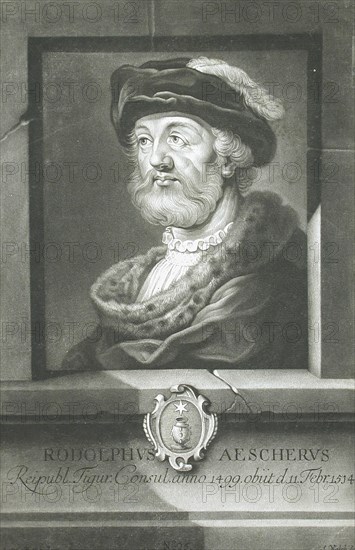 Rodolphus Aescherus, c1756. Creator: Sebastian Walch.