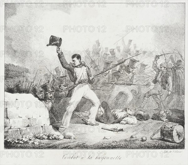 Combat à la Baionette, between 1825 and 1829. Creator: Auguste Raffet.