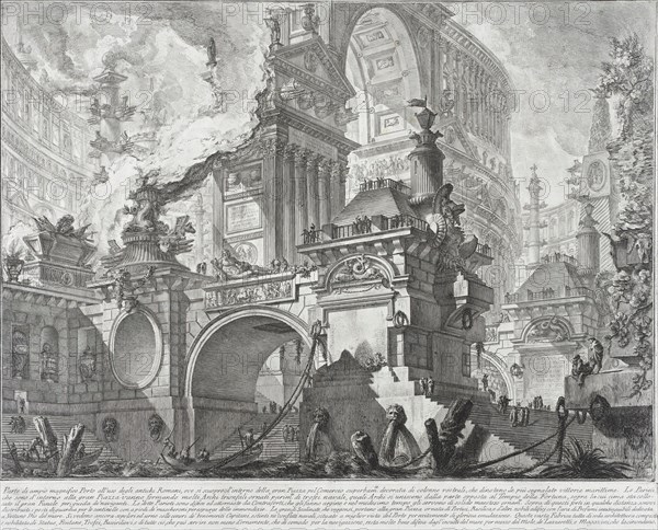 Part of a spacious and magnificent Harbor for the use of the ancient Romans..., 1761-mid 1780s. Creator: Giovanni Battista Piranesi.