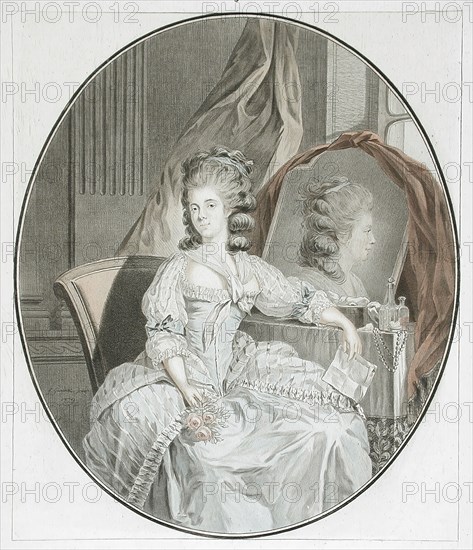 Mademoiselle du T..., 1779. Creator: Jean Francois Janinet.