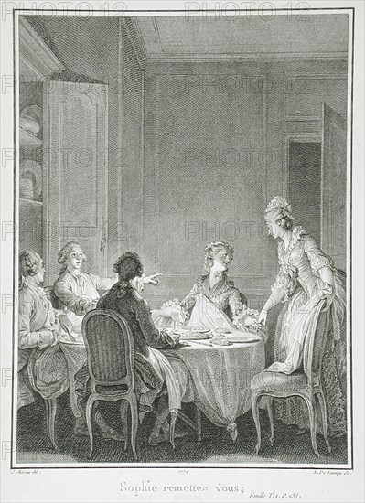 Sophie remettez-vous, 1779. Creator: Nicolas de Launay.