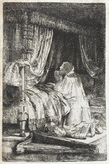 David in Prayer, 1652. Creator: Rembrandt Harmensz van Rijn.