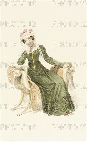 Fashion Plate (Trage De Mañana), 1824. Creator: Unknown.