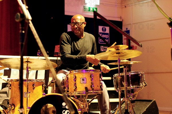 Rod Youngs, Denys Baptiste Quartet, Battle Jazz Festival, Battle, East Sussex, July 2023. Creator: Brian O'Connor.