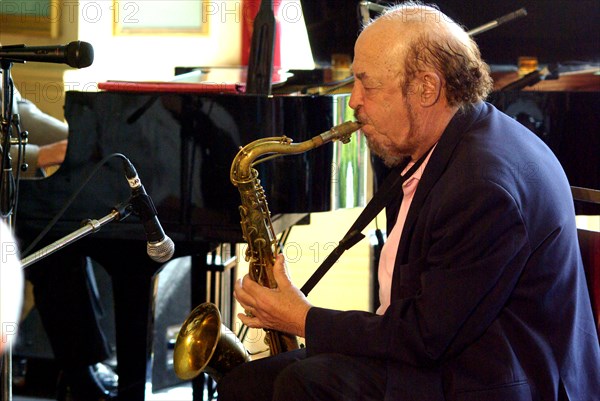 Danny Moss, Danny Moss Group, Brecon Jazz Festival, Powys, Wales, 2007. Creator: Brian O'Connor.