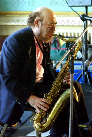 Danny Moss, Danny Moss Group, Brecon Jazz Festival, Powys, Wales, 2007. Creator: Brian O'Connor.