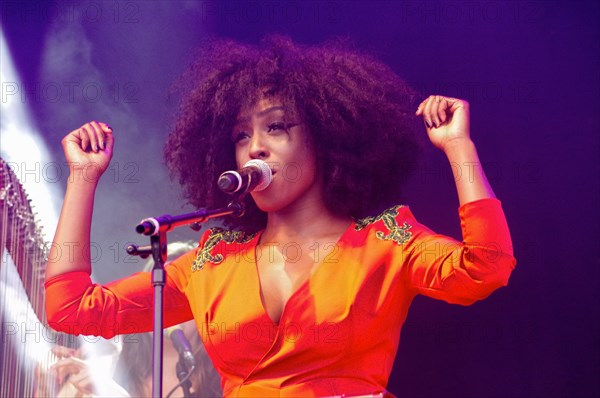 Laura Mvula, Love Supreme Jazz Festival, Glynde Place, East Sussex, July 2014. Creator: Brian O'Connor.