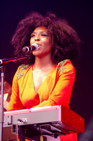 Laura Mvula, Love Supreme Jazz Festival, Glynde Place, East Sussex, July 2014. Creator: Brian O'Connor.