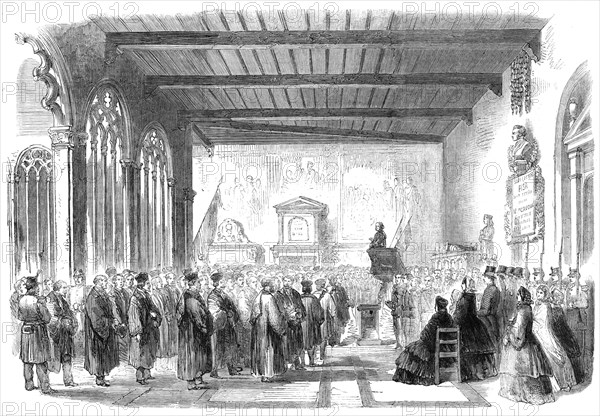 Inauguration of Cavour's Monument in the Campo Santo at Pisa, 1861. Creator: Unknown.