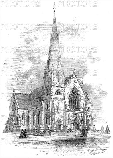 New Wesleyan Chapel, Mornington-Road, Southport, Lancashire, 1861. Creator: Unknown.