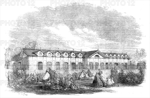 New Antelope House in the gardens of the Zoological Society, Regent's Park, 1861. Creator: Unknown.