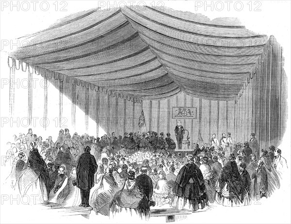The Installation of Lord Palmerston as Lord Warden of the Cinque Ports: the installation.., 1861. Creator: Unknown.