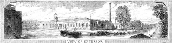 Royal Small Arms Factory, Enfield: View of Exterior, 1861. Creator: William James Palmer.