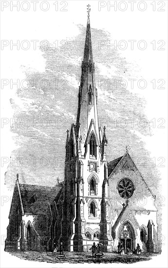St. Stephen's Church, Albert-Square, Clapham, 1861. Creator: Unknown.