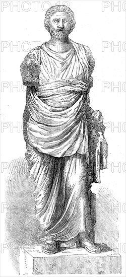 Remains of supposed statue of Mausolus, 1861. Creators: John Jessop Hardwick, Unknown.