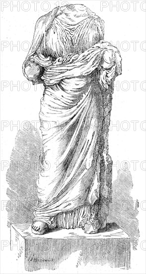 Remains of supposed statue of Artemisia, 1861. Creators: John Jessop Hardwick, Unknown.