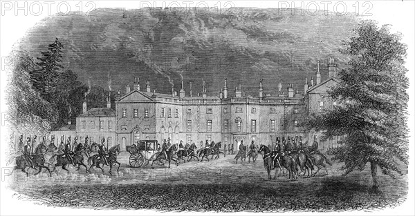 Arrival of the Prince at Clumber, 1861. Creator: Unknown.