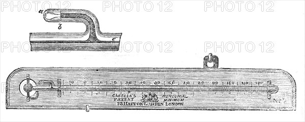 Casella's Patent Mercurial Minimum Thermometer, 1861. Creator: Unknown.