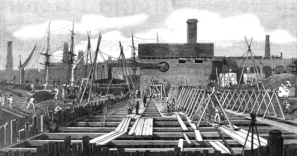 London Main Drainage: Pumping-station at Deptford Creek, 1861. Creator: Unknown.