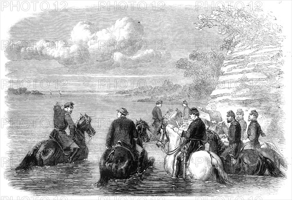 The Civil War in America: "My Reconnaissance with General Sickles in the Potomac..., 1861. Creator: Unknown.