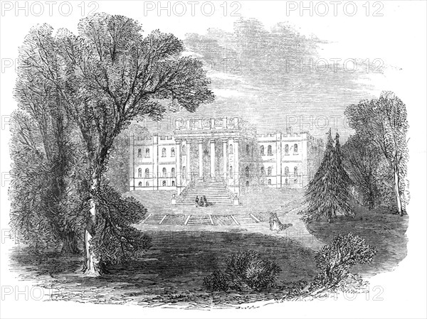 Kimbolton Castle, Hunts, the seat of the Duke of Manchester, visited last week by the..., 1861. Creator: Unknown.