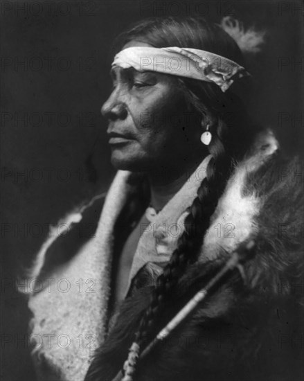 Assiniboin Boy-Atsina, c1908. Creator: Edward Sheriff Curtis.