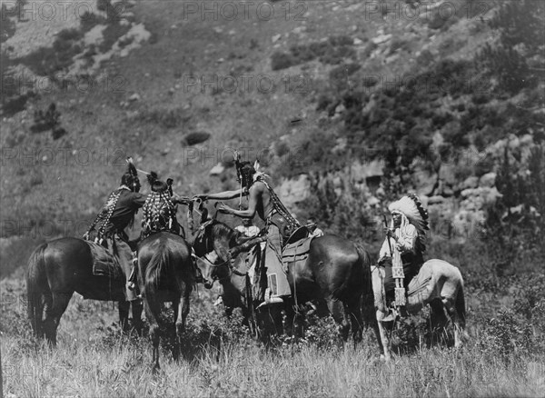 A swap, c1905. Creator: Edward Sheriff Curtis.