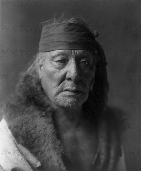 Bear's Teeth-Arikara, c1908. Creator: Edward Sheriff Curtis.