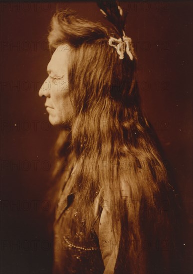 Black Eagle-profile, c1905. Creator: Edward Sheriff Curtis.