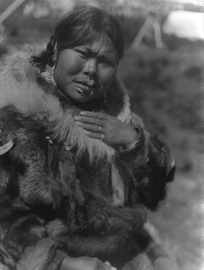 Dahchihtok-Nunivak, c1929. Creator: Edward Sheriff Curtis.