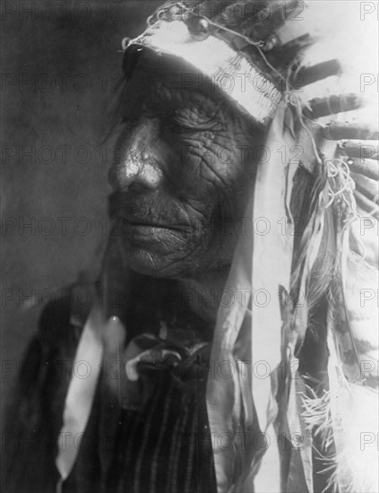 Fast Elk (Hexaka Luzahan), c1907. Creator: Edward Sheriff Curtis.