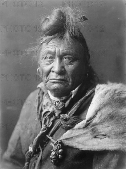 Hoop On the Forehead, c1908. Creator: Edward Sheriff Curtis.