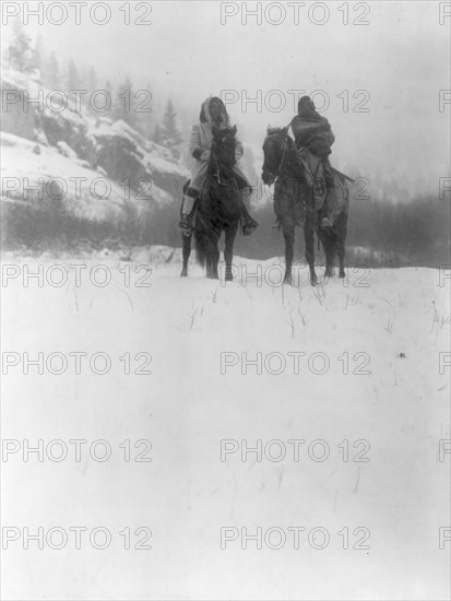 For a winter campaign-Apsaroke, c1908. Creator: Edward Sheriff Curtis.