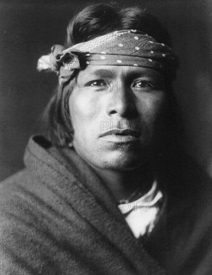 An Acoma man, c1905. Creator: Edward Sheriff Curtis.