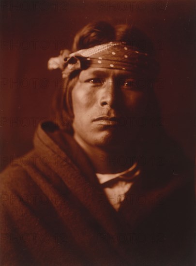 An Acoma man, c1904. Creator: Edward Sheriff Curtis.