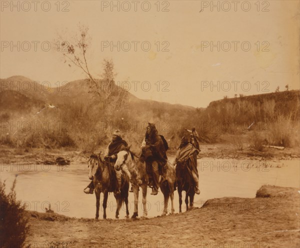 At the ford-Apache, c1903. Creator: Edward Sheriff Curtis.
