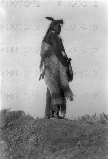 Hoop on the Forehead, c1908. Creator: Edward Sheriff Curtis.