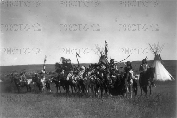 The parade, c1908. Creator: Edward Sheriff Curtis.