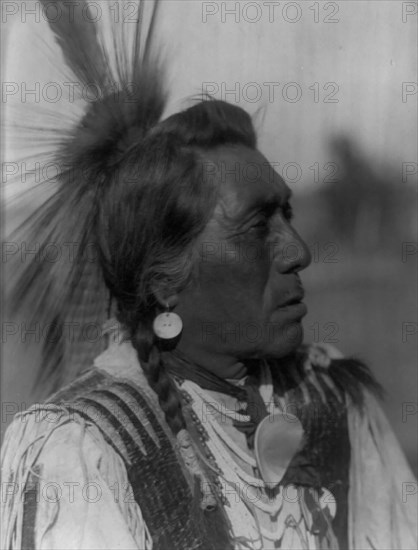 Rabbit Head-Hidatsa, c1908. Creator: Edward Sheriff Curtis.