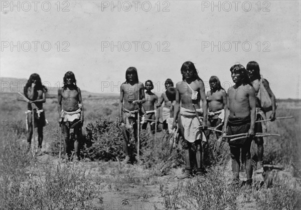 The snake priests-Hopi, c1907. Creator: Edward Sheriff Curtis.