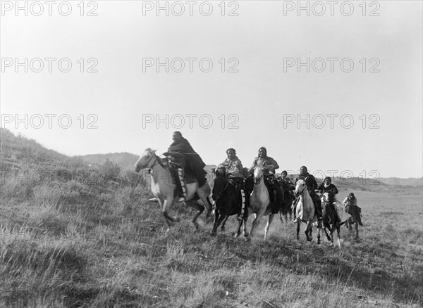 Return of scouts-Cheyenne, C1910. Creator: Edward Sheriff Curtis.