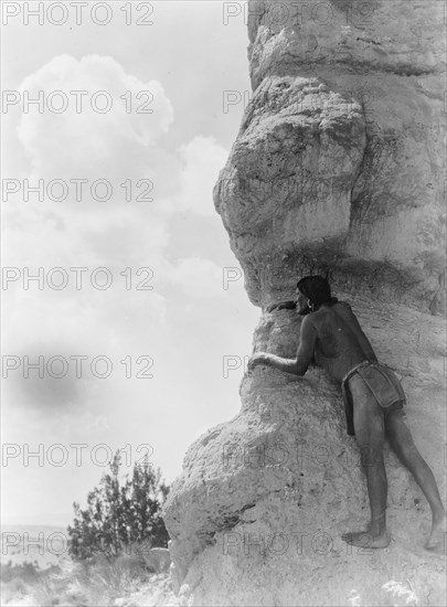 The sentinel-San Ildefonso, c1927. Creator: Edward Sheriff Curtis.