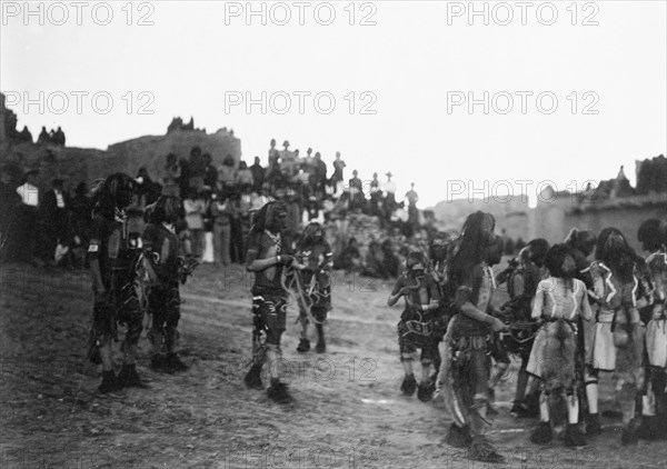 Oraibi snake dance, 1904, c1905. Creator: Edward Sheriff Curtis.