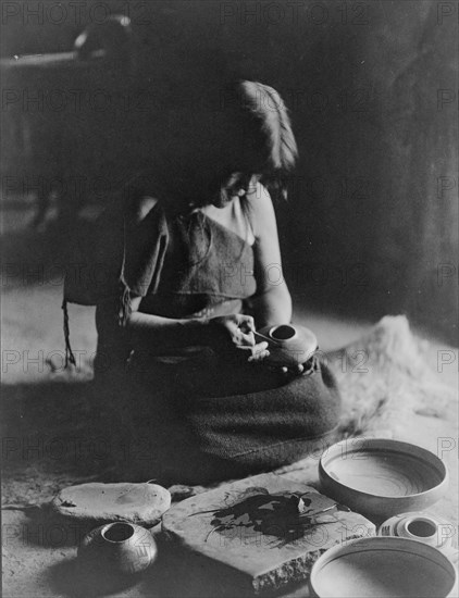 The potter, c1906. Creator: Edward Sheriff Curtis.